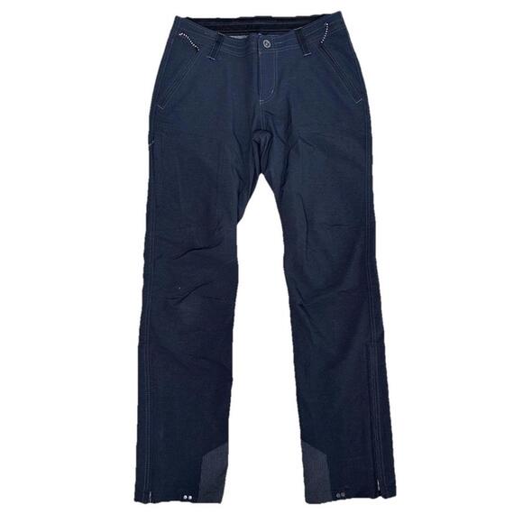 Kuhl Pants - Kuhl Klash Pants Womens 6 Gotham Black Softshell Style Ankle Zip Water Resistant